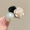 Simples Camélia Pérola Pequeno Grab Clip Side Hairpin Princesa Cabeça Sentido Avançado Quebrado Cabelo Franja Clipe Hairpin Headwear