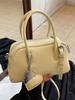 Venta al por mayor transfronteriza Nicho Casual Estilo Simple Color Sólido Bolsa de Almohada Portátil Combinable para Viajeras Textura de Alta Gama Bolso Bandolera para Mujer