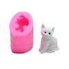 Adornos de Yeso Aromaterapéutico con Forma de Gato 3D Transfronterizos Mousse para Pastel Gelatina Repostería Jabón Hecho a Mano Accesorios para Fotos DIY