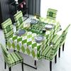 Mantel impermeable estampado transfronterizo Funda de silla estampada para restaurante y hogar Mantel Funda de silla traje traje Patrick