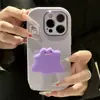 Soporte de Monstruo de Arcilla Blanda Adecuado para Funda de Teléfono Apple 17 Pro Max, Nueva Funda Blanda Creativa Linda Anti-Caída para iPhone 16