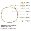 Cadena Minimalista Multi-Poliamina Hecha a Mano Collar de Clavícula en Capas con Piedra Natural Collar de Color Dorado Real que Conserva el Color Joyería Europea y Americana Transfronteriza