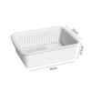 Estante Almacenamiento Platos Alacena Cocina Hogar con Tapa Escurridor Estante Almacenamiento Platos para Vajilla Platos Tazones y Palillos Caja Almacenamiento