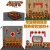 Cestas de Bambú Estilo Antiguo para Exhibir Productos Secos y Verduras, Cestas Decorativas para Exhibidores Abiertos, Cestas de Exhibición para Restaurantes de Hot Pot, y Cestas de Exhibición para Exhibidores de Tiendas