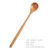 Utensílios de Cozinha 33cm Colher com Cabo Estendido Escrita Colher de Madeira para Cozinhar e Misturar Colher Japonesa e Coreana de Cabo Longo para Fondue