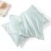 Funda de Almohada de Seda Helada de Seda Lavada de Tres Ardillas Funda de Almohada de Seda Helada Individual de Verano Funda de Almohada de Color Sólido Fresca
