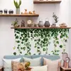 Hs1419Q Vid de Rábano Verde Fresco Planta Verde Artificial Pegatina de Pared Autoadhesiva Dormitorio Estudio Hogar Decoración Embellecimiento Pegatina