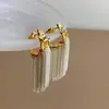 Pendientes de Botón de Flor de Circonita Estilo Minimalista Aguja Plateada Coreanos Ins Elegantes Versátiles Pendientes de Lujo Ligero Pendientes de Gama Alta
