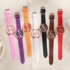 Relógio de Pulso Feminino Estilo Coreano Cruzado Novo Quartzo Simples Clássico Pulseira de Silicone Relógio Feminino Atacado Dropshipping