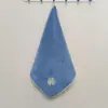 Toalla Bordada con Letra Escolar para Secar el Cabello, Toalla de Belleza, Toalla Simple para el Hogar, Suave, Absorbente de Agua, Toalla Facial