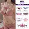 Adesivos de Tatuagem Série Succubus, Seios e Partes Íntimas Femininas Sexuais e Tentadoras, Adesivos de Tatuagem Semi-Permanentes à Prova d'Água e Suor de Longa Duração