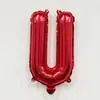Globos de Papel de Aluminio con Letras y Números Rojos de 16 pulgadas Decoración para Primer Cumpleaños Boda Globos de Papel de Aluminio Venta al por Mayor