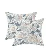 Funda de almohada floral fresca transfronteriza, cojín grande para sofá de oficina, cojín de sala de estar extraíble y lavable, almohada para respaldo, estilo vintage