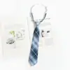 Corbata Azul Estilo Universitario jk Camisa Holgada Sin Golpes Accesorios Ropa Académica Rayada Japonesa Corbata de Lazo Mano Femenina Golpea Masculino dk
