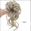Atacado de Fábrica Coque de Cabelo Sintético Elástico de Cabelo Elástico para Coque Bagunçado Uso Diário