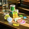 Pegatinas Personalizadas Etiquetas Autoadhesivas Dibujos Animados Año Nuevo PVC Transparente Pegatinas de Sellado Logo Impreso Antifalsificación Impermeables y Duraderas