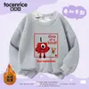 Ropa Estilo Bloques de Construcción Digitales para Niños y Niñas, Nueva Primavera, Otoño e Invierno 2025, Sudadera Elegante para Niños con Forro Polar, Top Versátil de Moda