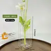 Vaso de Acrílico Transparente de Alta Qualidade Decoração de Mesa Ornamento Arranjo de Flores para Sala de Estar Flores Hidropônicas Vaso Transparente Colorido