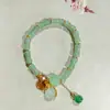 Pulsera de Cristal Artificial Colorida Esmerilada Gris Luz de Luna de Venta Caliente Mejor Amiga de Mujer Pulsera de Cuentas Hecha a Mano para Pareja Puesto de Pulseras