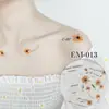 Nuevas Pegatinas de Tatuaje de Flores Impermeables de Rui Ka Long, Pegatinas Faciales, Pegatinas para Brazos, Unisex, Pequeñas Pegatinas de Margarita Más Vendidas