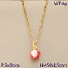 Nuevo Colgante de Fruta Fresca Mori Aguacate Lichi Piña Durian Cadena para Clavícula de Acero Inoxidable Accesorios Collar