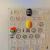 Adesivos de Unha Tendência Fofos Rosto Sorridente Graffiti 3D Irregular Simples Relevo Acessórios de Decoração de Unha