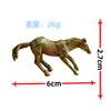 Decoraciones de Figuras de Ocho Caballos, Adornos Pequeños de Caballos, Decoraciones de Plantas Suculentas, Figuras de Animales de Paisaje, Caballo Blanco, Caballo Marrón