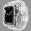 Para Correa de Apple Watch correaapplewatch Correa Transparente Onda Correa TPU Apple con Purpurina