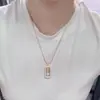 Amuleto Budista Tailandés Collar Versátil para Mujer con un Diseño de Nicho de Lujo Ligero y Sofisticado Cadena para Clavícula