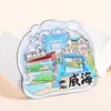 Imanes planos de acrílico para refrigerador con monumentos de las principales ciudades turísticas de China, incluyendo Pekín y Shanghái
