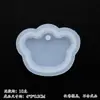 Molde de Pingente Molde de Etiqueta Osso de Cachorro Material para Artesanato DIY Cristal Epóxi com Furo Etiqueta para Pendurar Chaveiro Silicone