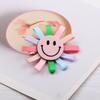 Bonita pinza para el pelo con forma de flor para niña, accesorio para el pelo de estilo coreano, pinza para el pelo para mujer, girasol colorido, accesorios de ropa DIY, tocado hecho a mano