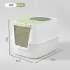 Bandeja de arena para gatos extragrande, tamaño gigante, completamente cerrada, inodoro para gatos anti-salpicaduras, a prueba de olores, esterilizante y desodorizante, artículos para mascotas para comercio transfronterizo