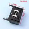 Mosquitero Plegable de Malla de Diamante Herrajes para Puertas de Pantalla Deslizante Telescópico Invisible Anti-Mosquitos Anti-Robo Accesorios para Ventanas de Pantalla de Acero Colgador Rodillo Polea Piezas