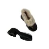 2026 Invierno Nuevo Diseño Sensación Patrón Lichi Punta Redonda Zapatos Planos Ligeros Deportivos Suela Gruesa Zapatos de Piel Cálida Zapatos para Mujer