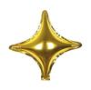 Balões de Alumínio Estrela de Quatro Pontas de 10 polegadas para Primeiro Aniversário do Bebê, Decoração de Festa de Confissão, Arranjo de Estrela de Alumínio para Celebração de Aniversário