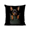 Funda de almohada con estampado de animal popular de Temu transfronteriza Cojín suave personalizado para sofá Funda de almohada decorativa para el hogar y el dormitorio