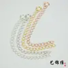Cadena Lateral de Plata S925 Collar Accesorios DIY Cadena de Ajuste Cadena de Extensión para Pulsera Chapado en Plata Oro Blanco Oro Rosa Oro