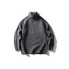 Ropa para Hombre North Boundary Marca de Moda Americana Otoño 2025 Nuevo Suéter de Cuello Alto con Media Cremallera Suéter Pulóver de Color Sólido para Hombre