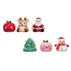 Juguetes Squishy Navideños de Goma Suave TPR para Alivio del Estrés Papá Noel Reno Muñeco de Nieve Adornos de Escritorio Regalos Venta al por Mayor