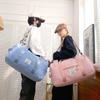 Bolsa de viaje de corta distancia al por mayor, bolsa de lona de gran capacidad, portátil, seca y húmeda, bolsa de gimnasio separada, bolsa de almacenamiento impermeable.