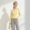 Cárdigan de punto bordado con lazo colorido estilo francés para mujer, suéter abrigo suave de otoño con cuello redondo y botones de perla