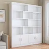 Estantería de pie, estante de almacenamiento multicapa para sala de estar, armario de pared integrado, armario de almacenamiento, estantería simple para estudiantes y uso doméstico
