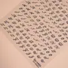Redanco5D Em relevo Ins Popular Padrão DIY Adesivo para Nail Art Letra Inglesa Adesivo Estéreo para Unhas Dr1454