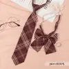 Pajarita a Cuadros Estilo Japonés JK para Niñas, Corbata de Lazo sin Nudo Estilo Escolar para Fotos de Graduación, Camisa de Uniforme Marinero para Niños
