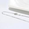 Collar de Plata S925 Huasheng Jewelry, Cadena O Brillante, Cadena Sola con Colgante para Mujeres, Venta Directa del Fabricante, Wholesale
