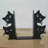 Apoiadores de Livros Metálicos em Formato de Gato, Suportes Espessados para Estudo, Mesa de Escritório, Decoração de Estante, Material de Papelaria, Presentes para a Volta às Aulas, Atacado