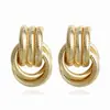 Brincos Geométricos AliExpress Amazon Brincos Étnicos Vintage para Mulheres Brincos Boêmios Europeus e Americanos