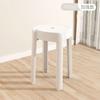 Taburete de plástico apilable para el hogar, taburete grueso de molino de viento, apilable, moderno y sencillo, mesa de comedor, banco alto, silla redonda tipo torbellino.