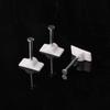 Clips Anchos de Alambre de Acero Redondo, Sujetadores de Cable, Pinzas para Cable, Clips de Fijación de Cable Montados en Pared, Componentes de Cableado